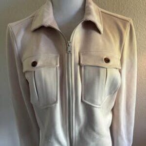 Ookie & Lala Pink Faux Suede Jacket Size S